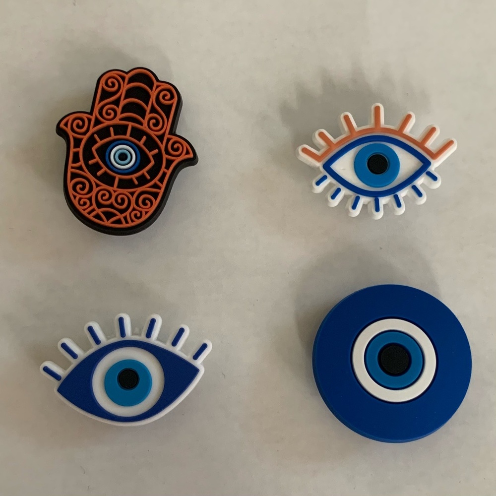 Evil Eye Croc charm Set